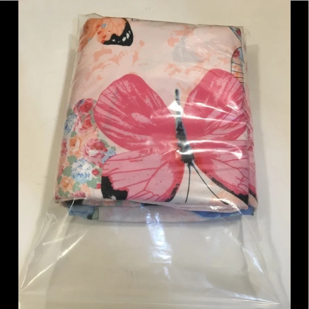 New LAMEJOR Butterflies Duvet Shams Queen Set of 3